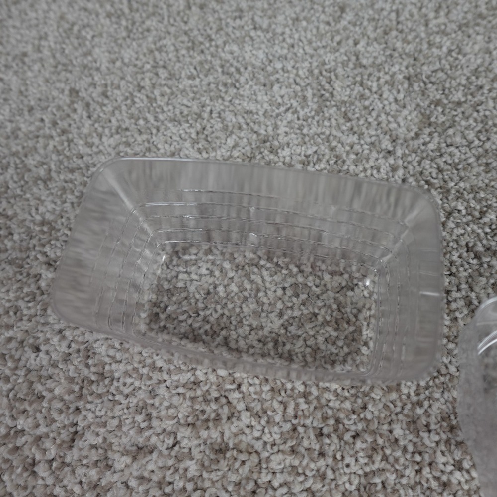 Longaberger Salt and Pepper Basket Protectors Clear Plastic Liners 44555 40126 - Picture 4 of 6
